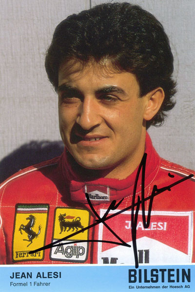 autograph Jean ALESI_4