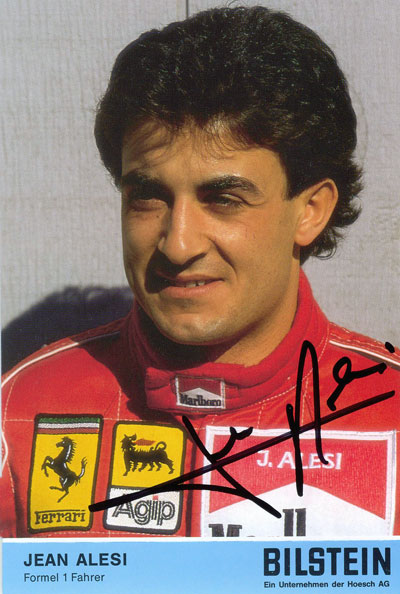 autograph Jean ALESI_5