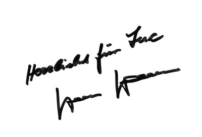 autograph HUBERT HAHNE_6