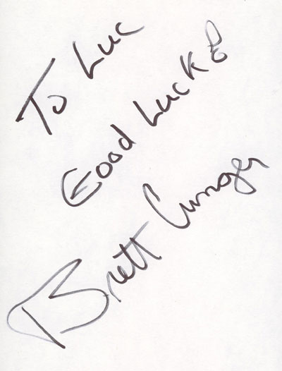 autograph Brett Lunger_2