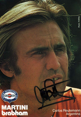 autograph Carlos reutemann