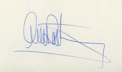 autograph Carlos reutemann