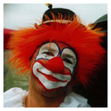 Carlos as a clown