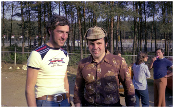 Alan Jones, posing with deerstalker