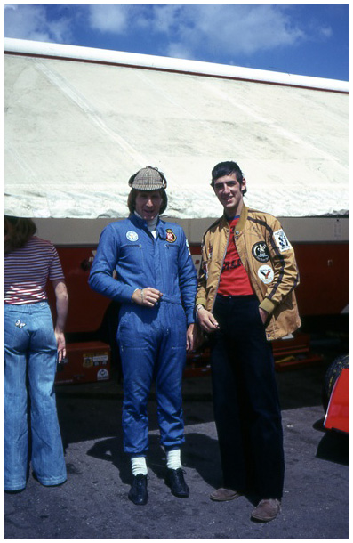 Derek Bell, posing with deerstalker