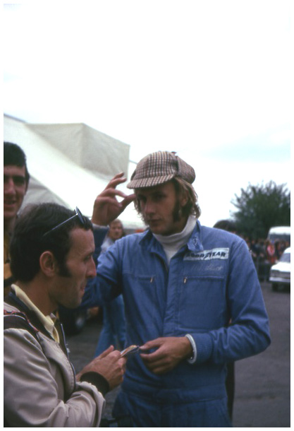 Hans Joachim Stuck, posing with deerstalker