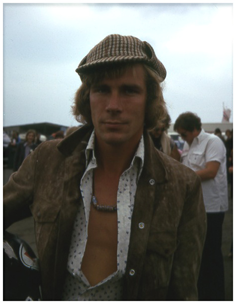 James Hunt, posing with deerstalker