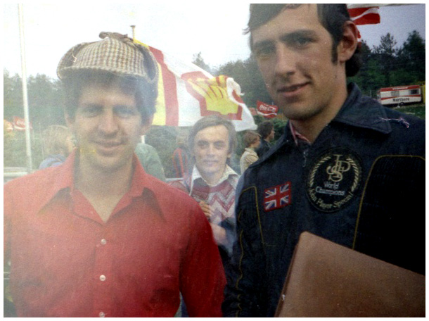 Jody Scheckter, posing with deerstalker