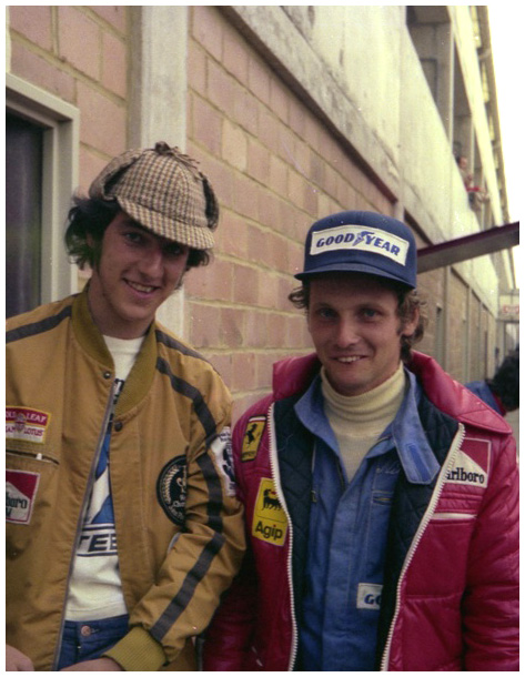 Niki Lauda, posing with my brother Luc