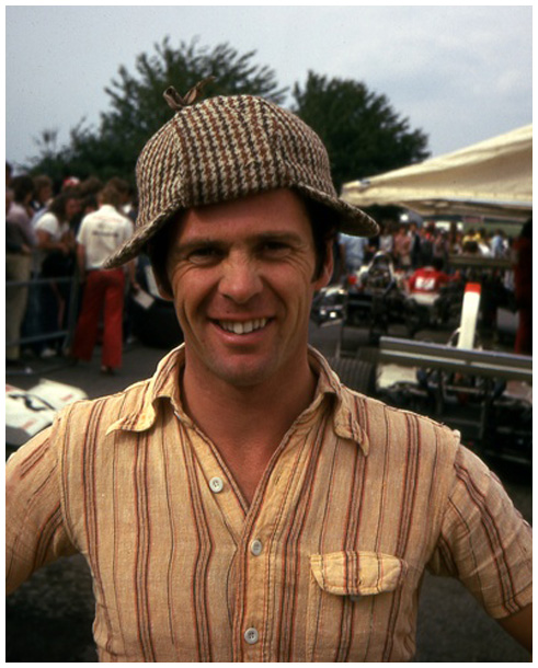 Peter Gethin, posing with deerstalker