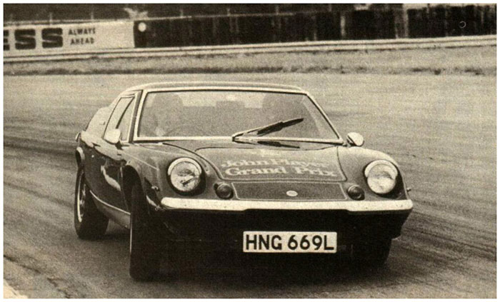 Lotus Europa Jps. speed in the Lotus Europe