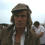 James Hunt, posing with deerstalker