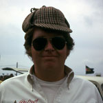 Lord Hesketh, posing with deerstalker
