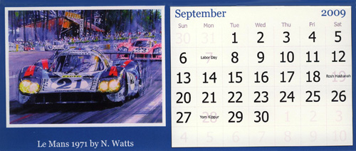 Calendar 2009 Vic Elford