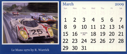 Calendar 2009 Vic Elford