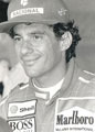 Ayrton Senna portrait photo