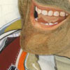 unfinished portrait of Denny Hulme