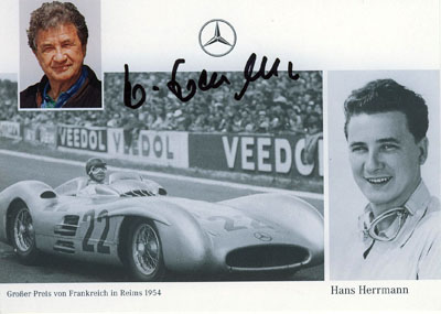 Hans Herrmann Formel 1 F1 Motorsport Original Autogramm Autograph B-9244